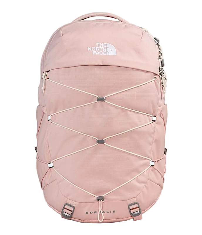 north face borealis women's backpack The North Face Women's Borealis Backpack: Pink Moss Dark Heather/Gardenia White