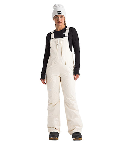 The North Face Freedom Insulated Bibs for Women White Dune