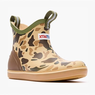 XtraTuf ankle deck boots for kids Duck Camo