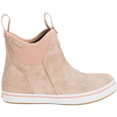 XTRATUF Leather Ankle Deck Boot for Women Pink