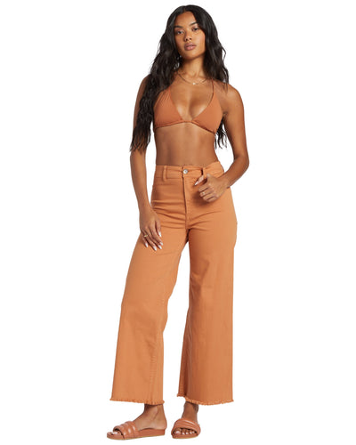 Billabong Free Fall High-Waisted Pants for Women Toffee #color_toffee