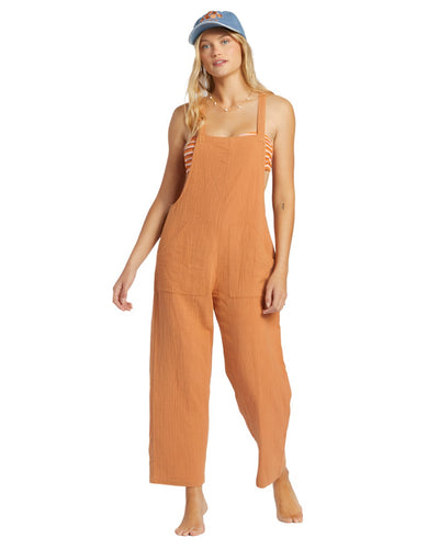 Billabong Pacific Time Romper/Jumpsuit for Women Toffee #color_toffee