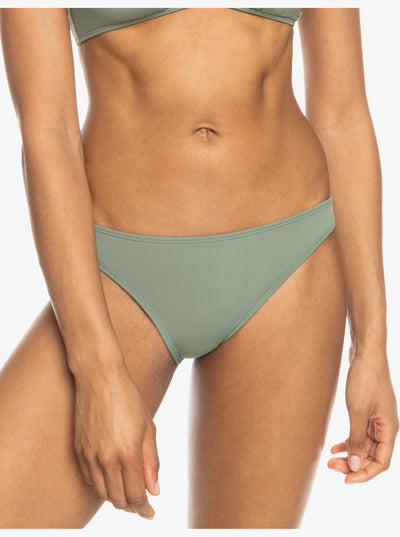 Roxy Beach Classics Moderate Bikini Bottoms Agave Green