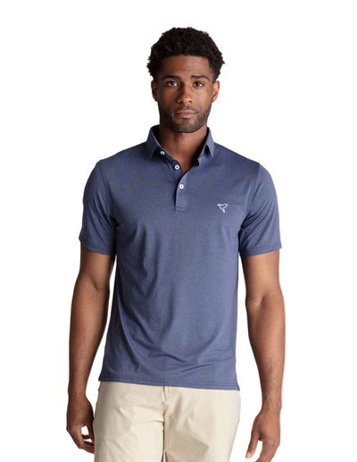 Birddogs Polo for Men Navy Heather
