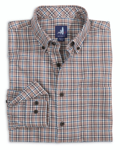 Johnnie-O Celo Tucked Button Up Shirt Bison