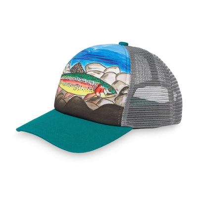 Sunday Afternoons Rainbow Trout Trucker Hat for Kids'