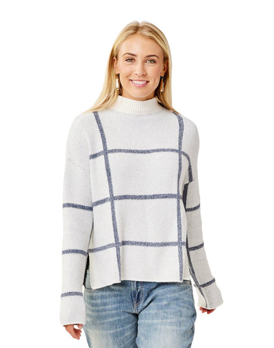 Carve Designs Olivia Plush Sweater for Women Cloud Birdseye 