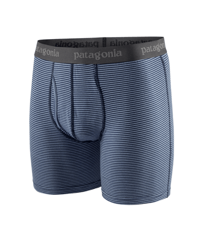 Patagonia Essential Boxer Briefs - 6 in. for Men Fathom Stripe/New Navy