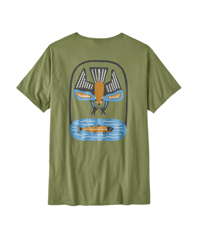 Patagonia Dive & Dine Organic T-Shirt for Men Buckhorn Green