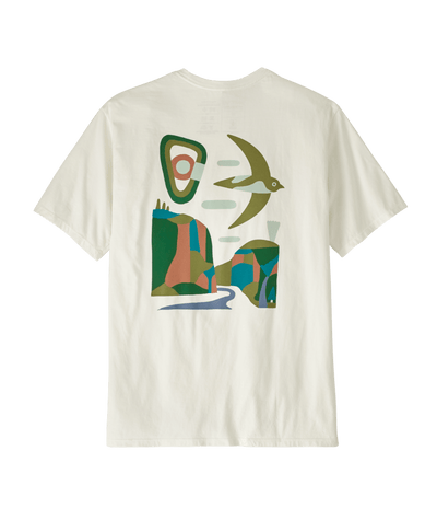 Patagonia Granite Swift Organic T-Shirt for Men Birch White