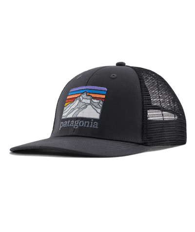 Patagonia Line Logo Ridge LoPro Trucker Hat Ink Black
