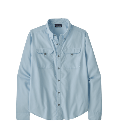 Patagonia Self Guided Long Sleeve Hike Shirt for Men Chilled Blue
