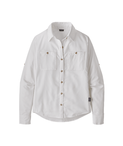 Patagonia Long-Sleeved Self-Guided UPF Hike Shirt for Women White