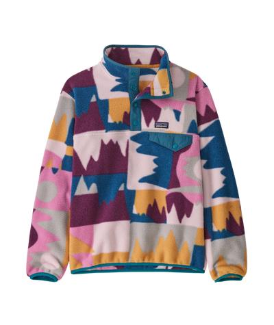 Patagonia Lightweight Synchilla Snap-T Fleece Pullover for Kids (Past Season) Frontera: Marble Pink