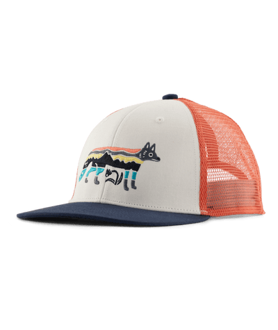 Patagonia Trucker Hat for Kids Foxy Fitz: Birch White