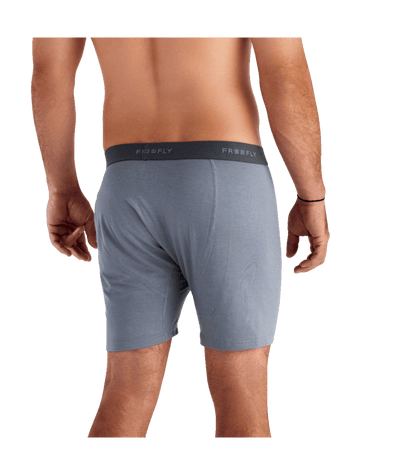 Free Fly Apparel Bamboo Motion Boxer Brief for Men Slate