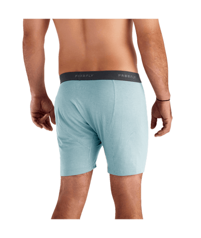Free Fly Apparel Bamboo Motion Boxer Briefs for Men Ocean Mist