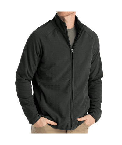 Free Fly Apparel Gridback Fleece Jacket for Men Black Sand