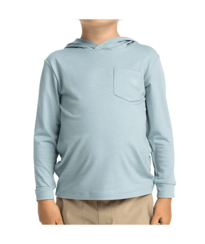 Free Fly Apparel Bamboo Shade Hoodie for Toddlers Ocean Mist 