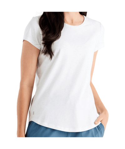 Free Fly Bamboo Current Tee for Women Bright White