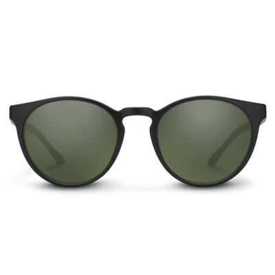 Suncloud Optics Metric Sunglasses Matte Black + Polarized Gray Green Lens