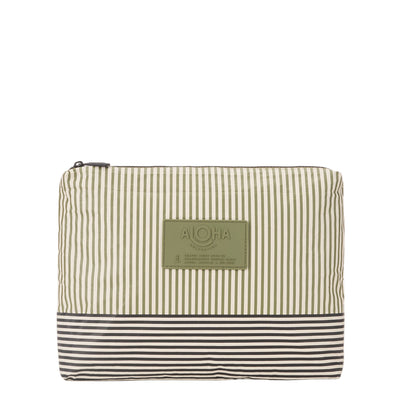 Aloha Cabana Mid Pouch Olive on Sandstone