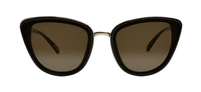 Nectar Naples Sunglasses for Women Glossy Black Frame - Gradient Amber Lens