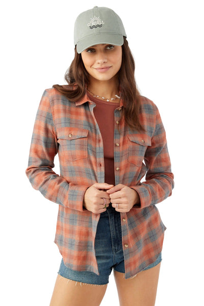O'Neill Nash Flannel Shirt for Women Clay
