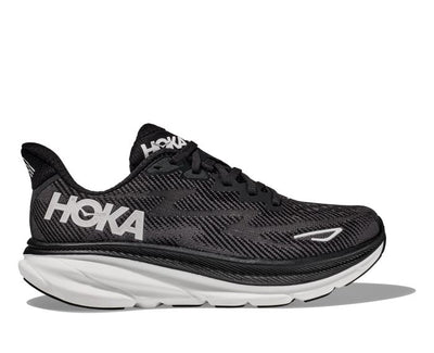 Hoka Clifton 9 Wide Shoes for Women Black/White