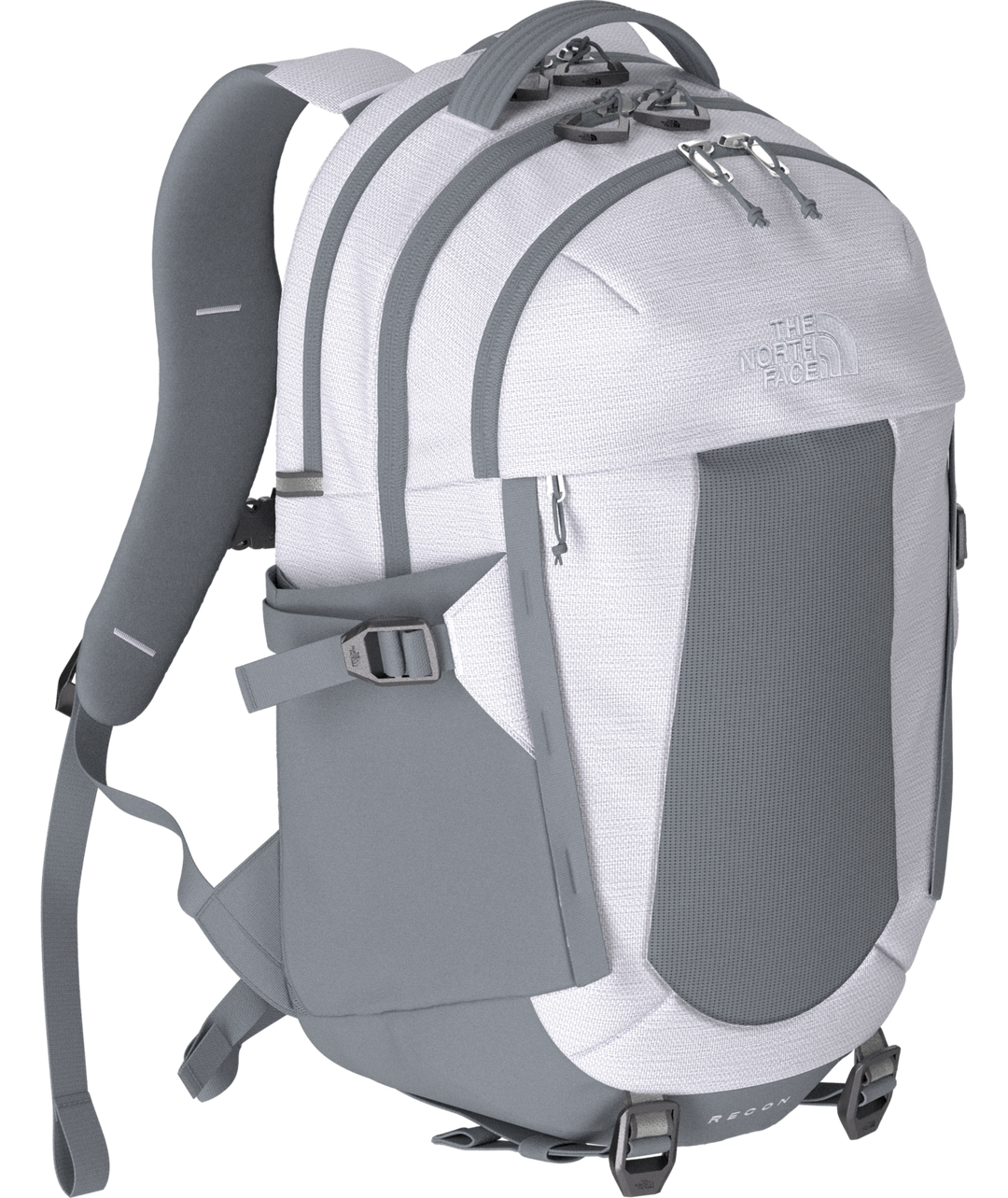 The North Face Women s Recon Backpack TNF White Metallic Mid Grey