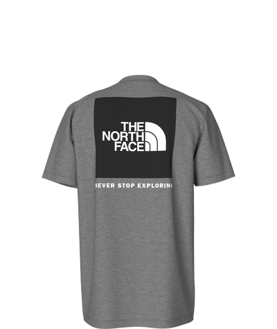 The North Face Short Sleeve Box NSE Tee for Men TNF Medium Grey Heather - TNF Black