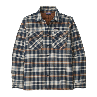 Patagonia Insulated Organic Cotton Midweight Fjord Flannel Shirt for Men Fields: New Navy