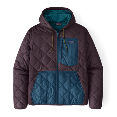 Patagonia Diamond Quilted Bomber Hoody for Men Obsidian Plum