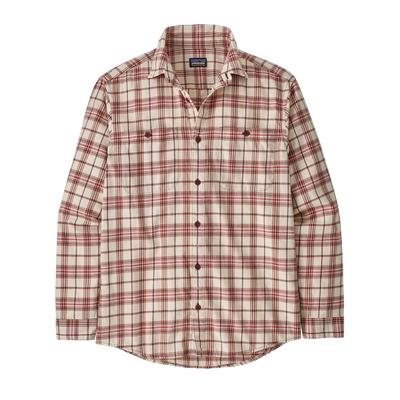 Patagonia Long Sleeved Pima Cotton Shirt for Men Channels: Burl Red