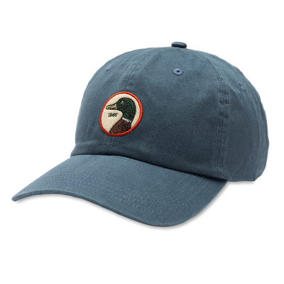 Duck Head Circle Patch Twill Hat Lake Blue