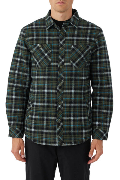 O'Neill Redmond High Pile Lined Jacket for Men (Past Season) Dark Olive