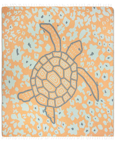 Sand Cloud Honu Turtle Towel Orange