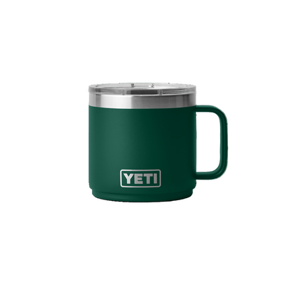 Yeti Rambler 14 oz Stackable Mug Black Forest Green