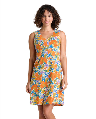 Toad&Co Rosemarie Sleeveless Dress for Women Barley Floral Print