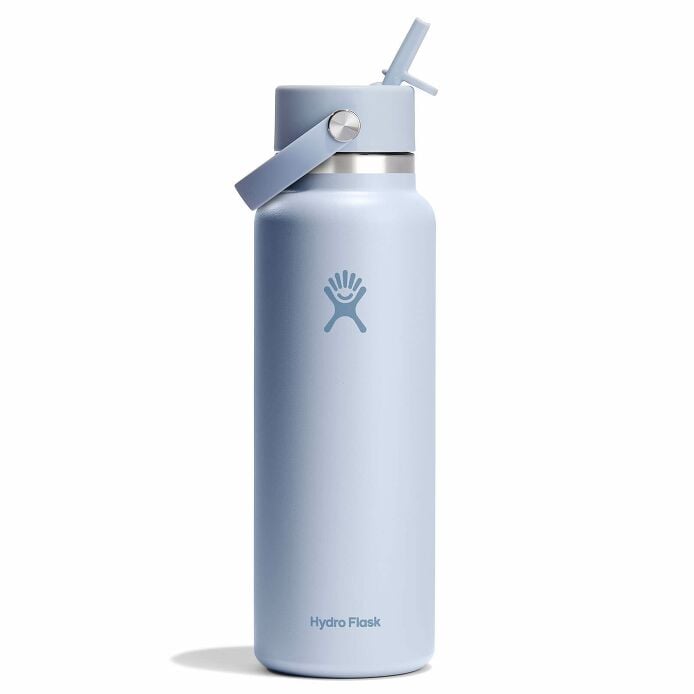 40 oz blue hydro flask Hydro Flask 40oz Wide Mouth with Flex Straw Cap