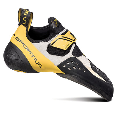 La Sportiva Solution Climbing Shoes for Men White | Yellow