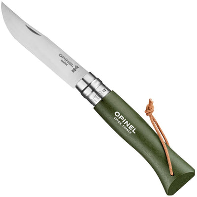 No.08 Stainless Steel Folding Knife Forest Green