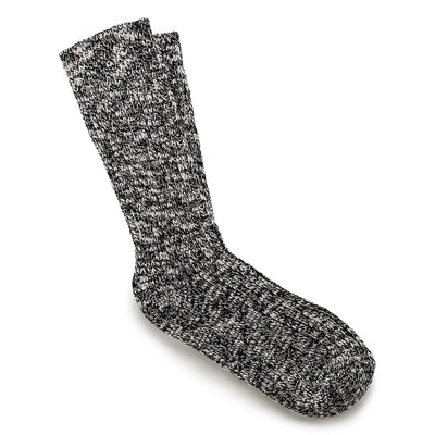 Birkenstock Cotton Slub Socks for Men Black/Gray #color_black-gray