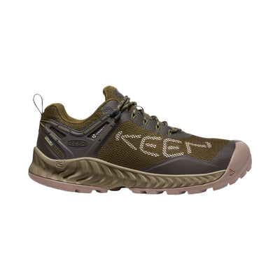 Keen NXIS EVO Waterproof Shoes for Men Dark Olive/Black Olive