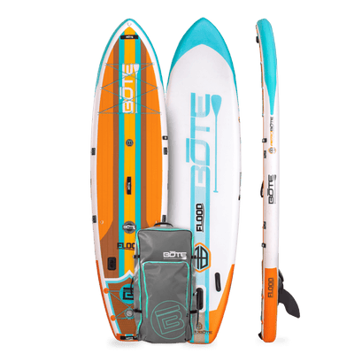 11' Flood Aero Inflatable Paddle Board Full Trax Ochre #color_full-trax-ochre