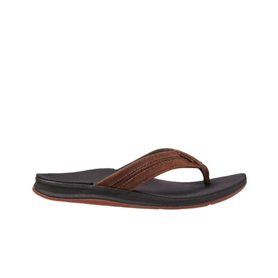 Reef Leather Ortho-Coast Sandals for Men Brown