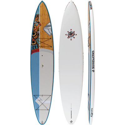 Boardworks Raven 12'6" SUP Bamboo/Blue/White