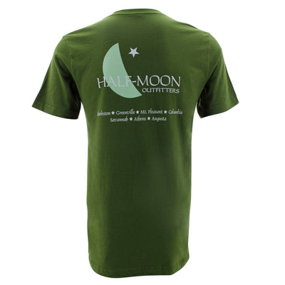 Half-Moon Outfitters Crescent Logo Short Sleeve T-Shirt Olive