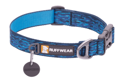Ruffwear Flat Out Dog Collar Oceanic Distortion