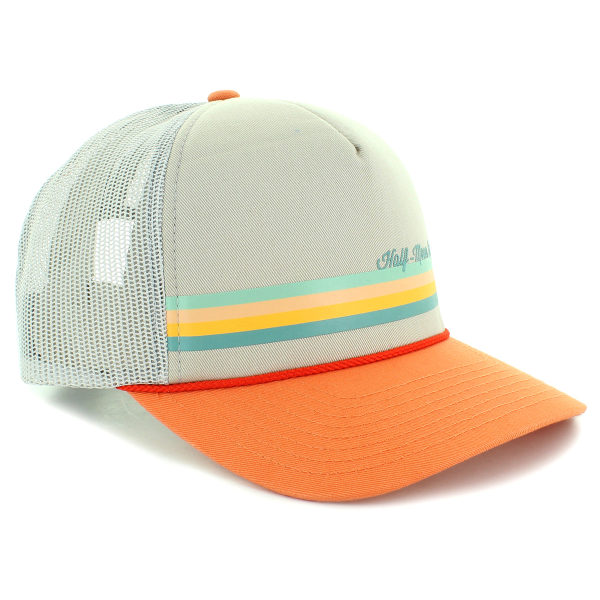 Stripe Foam Trucker Hat HalfMoon Outfitters